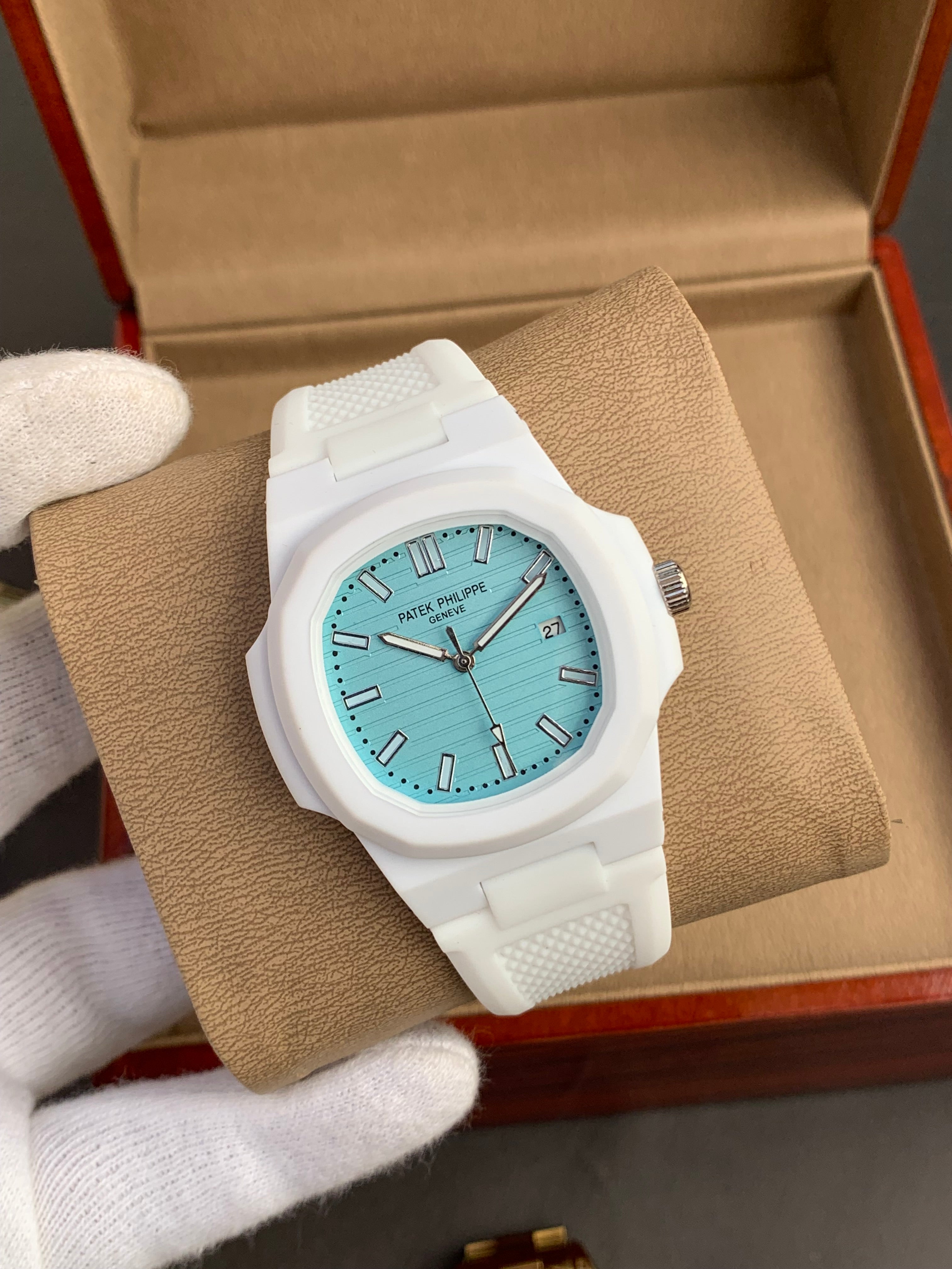 Patek phillips Silicon (White) Men's watch