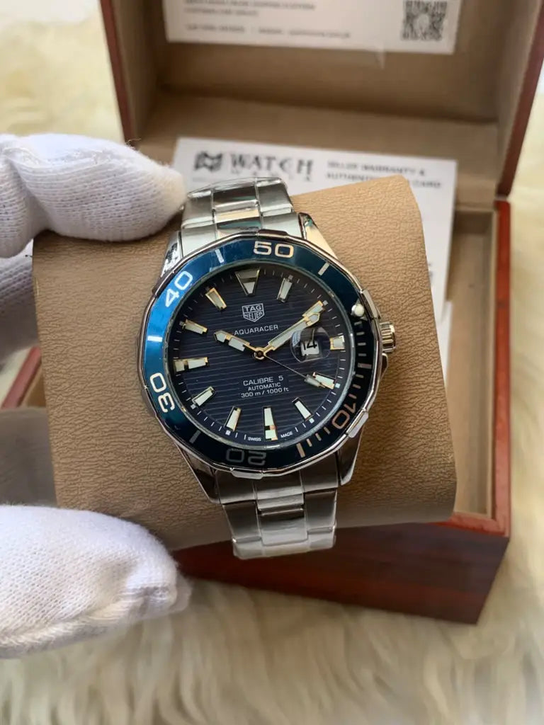 TAG Heuer Aquaracer Calibre 5 Men's Watch with Stainless Steel Bracelet