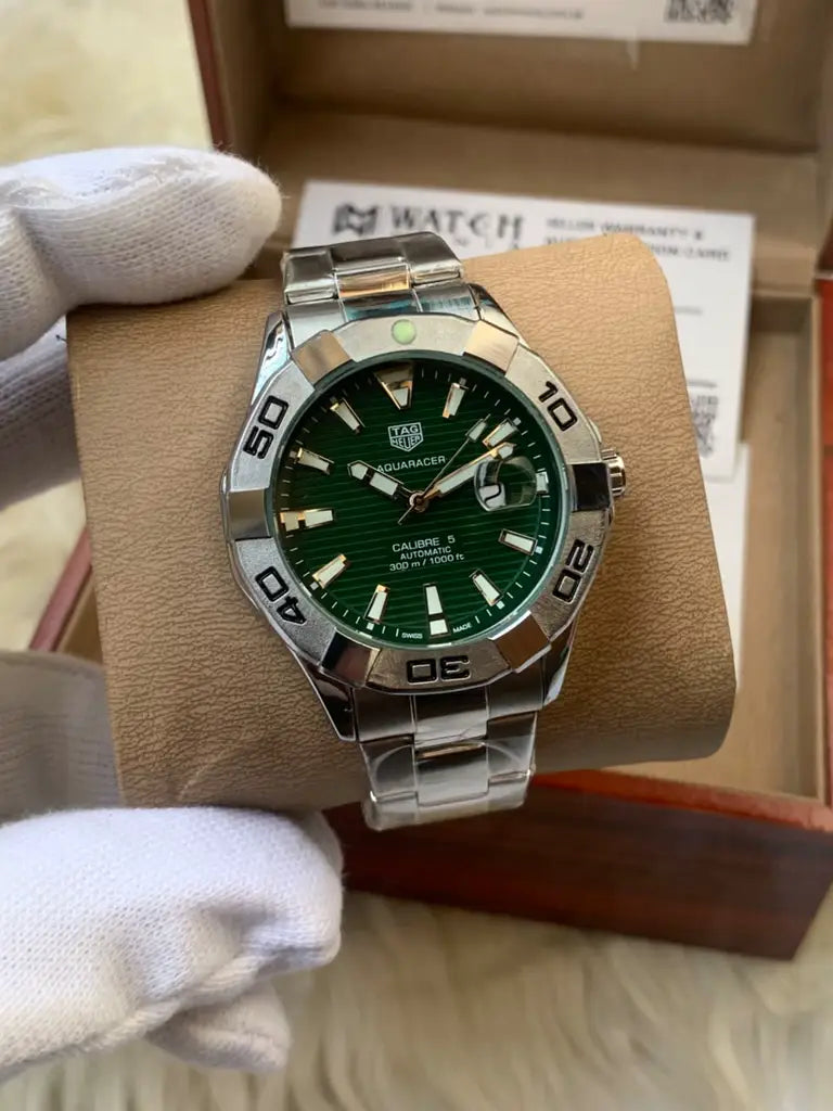 TAG Heuer Aquaracer Calibre 5 Men's Watch with Stainless Steel Bracelet