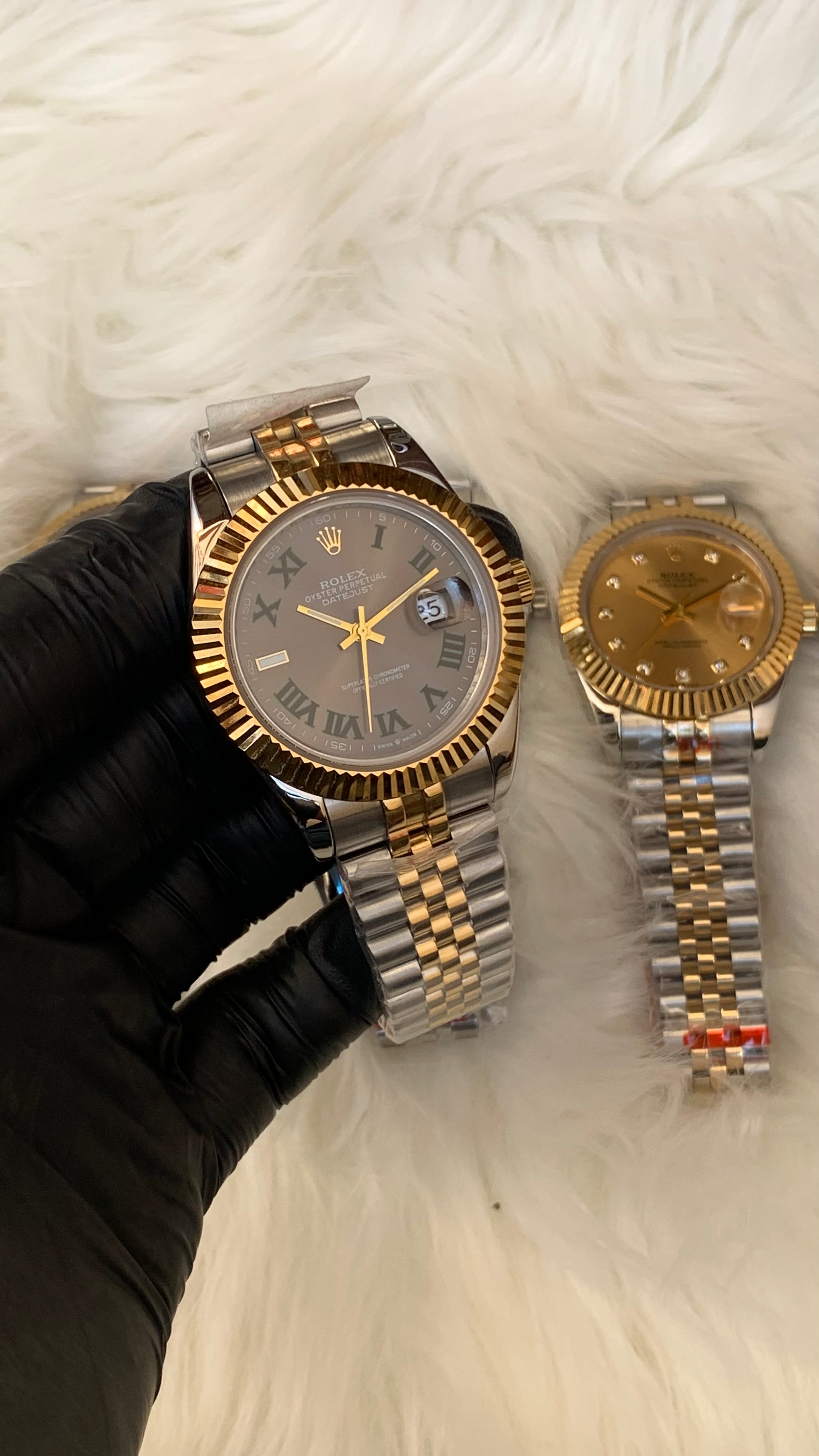 Rol3x Datejust M3 Golden ToTone |Grey |Automatic