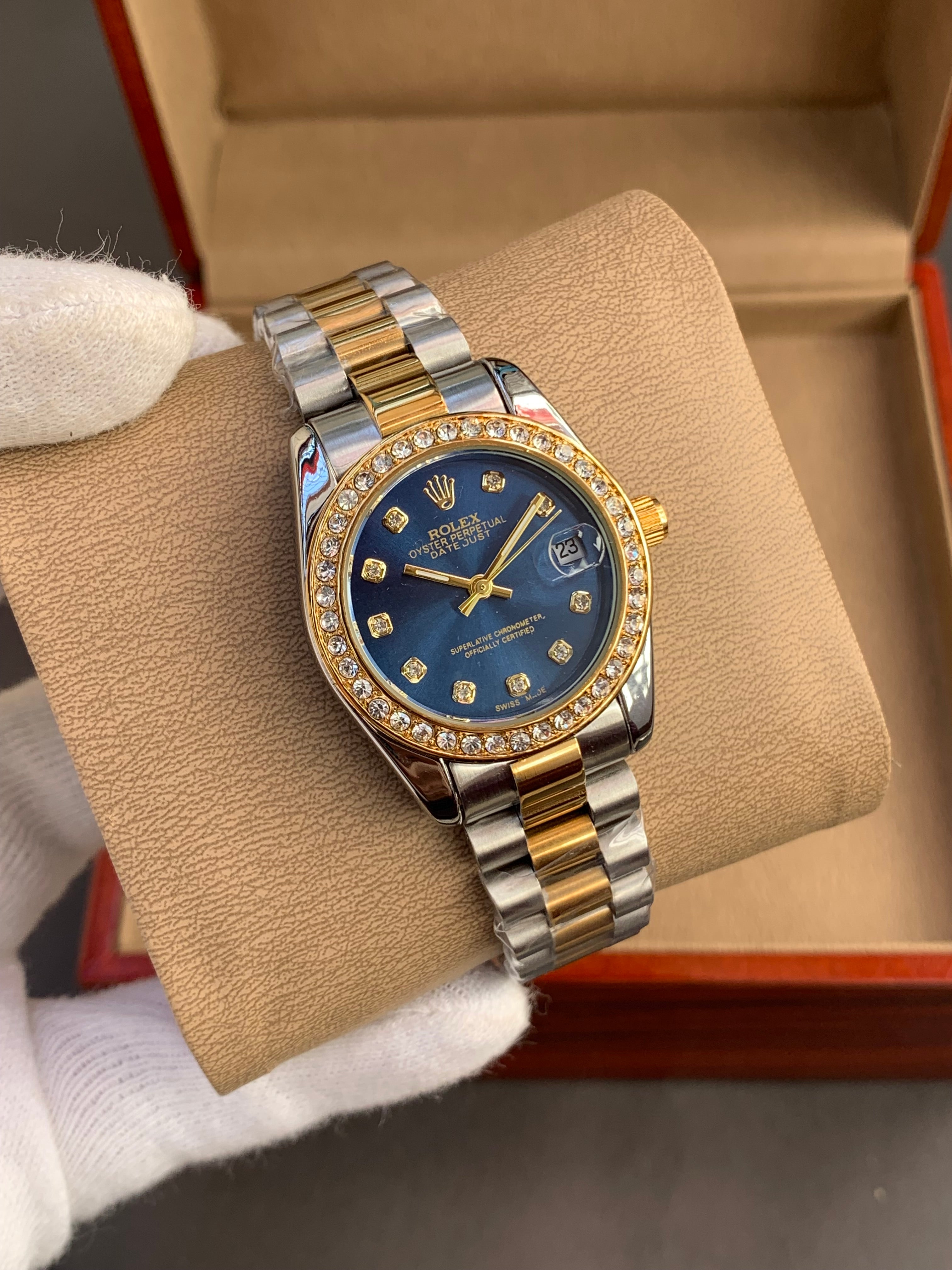 Rolex For Her With Stone Bazzel