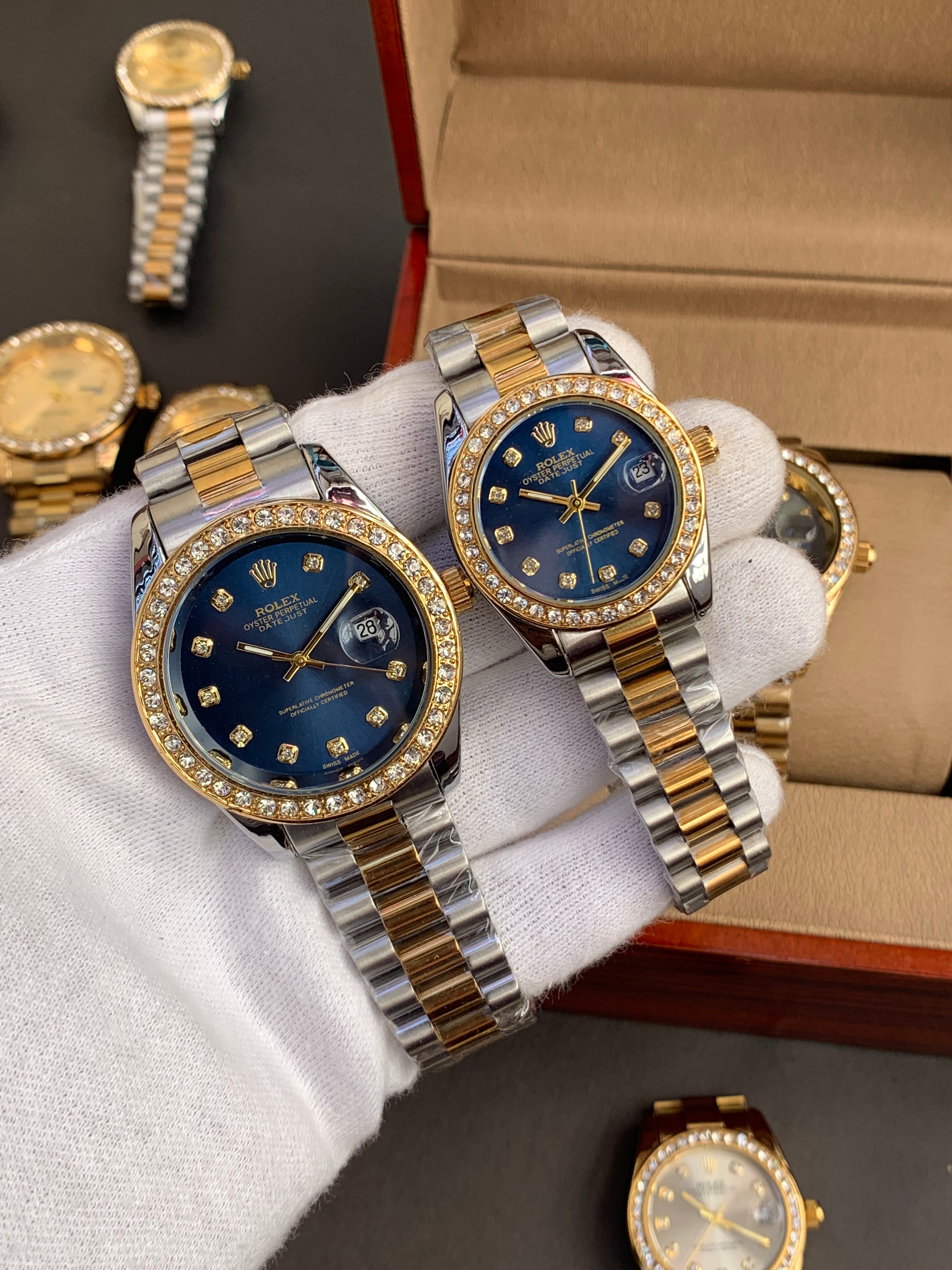 Rolex Stone Bazzel (T.T) Couple Watch