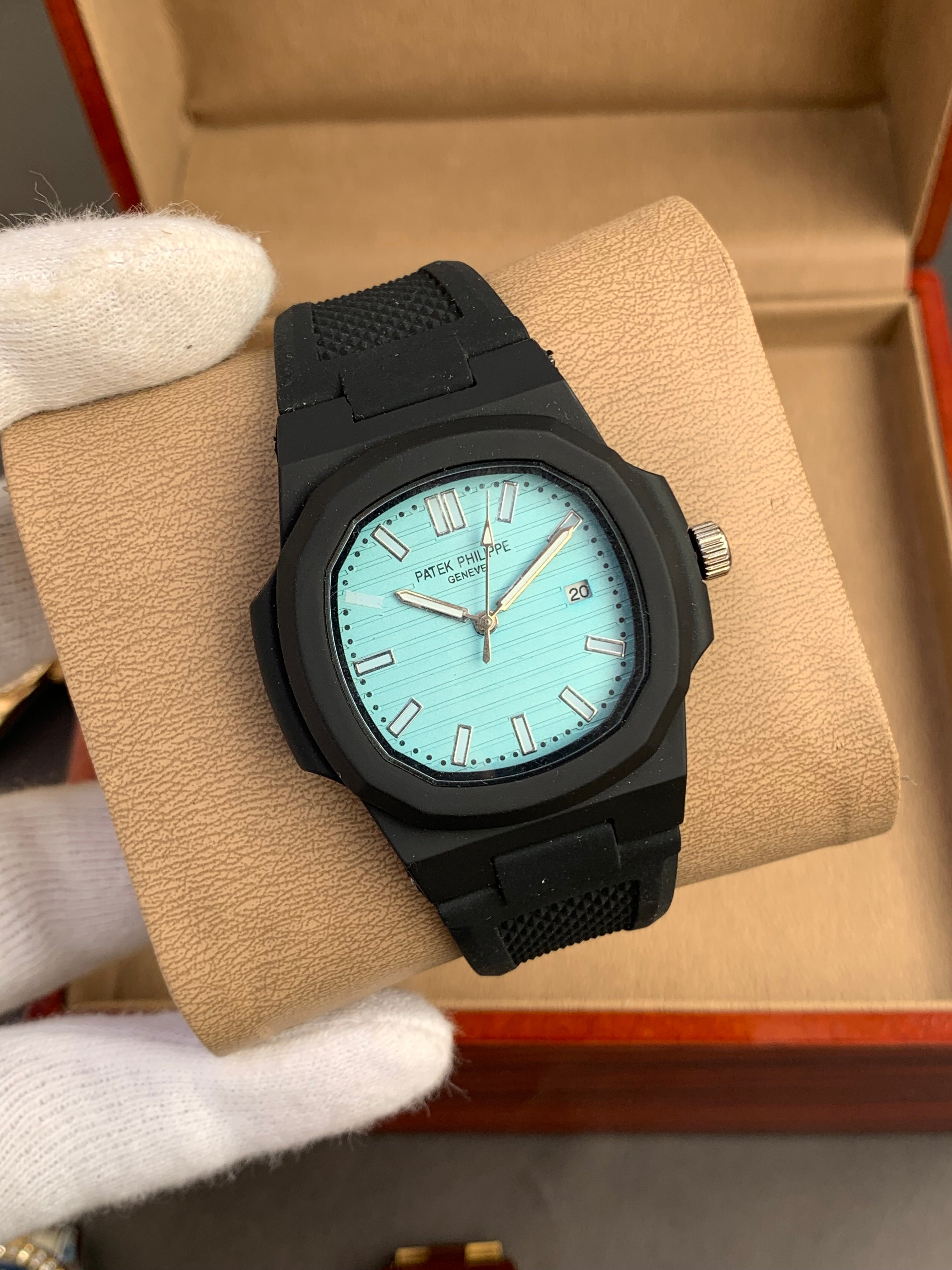 Patek phillips Silicon (Black) Men's watch