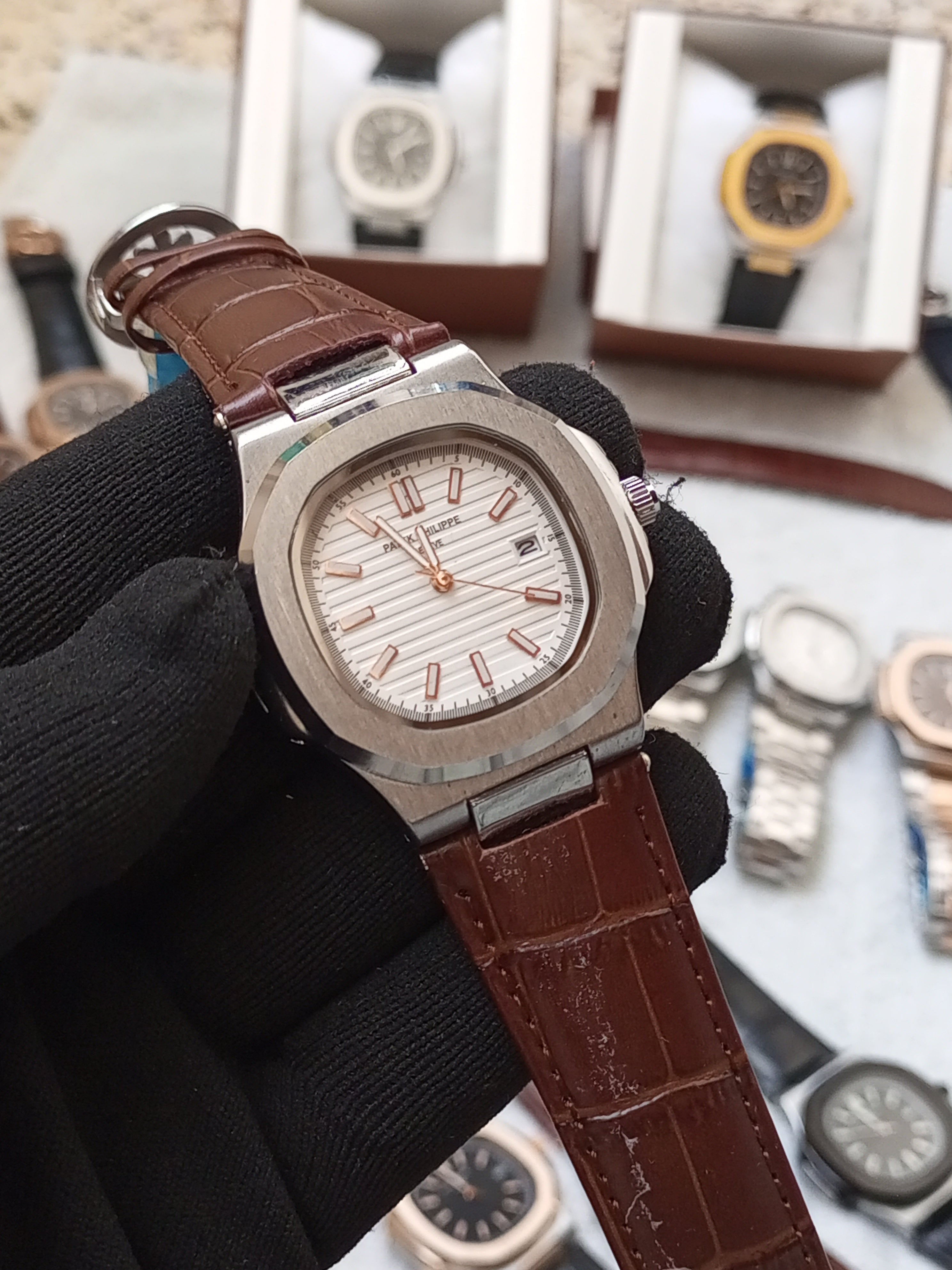 P.p-Nautilus men's straps watch