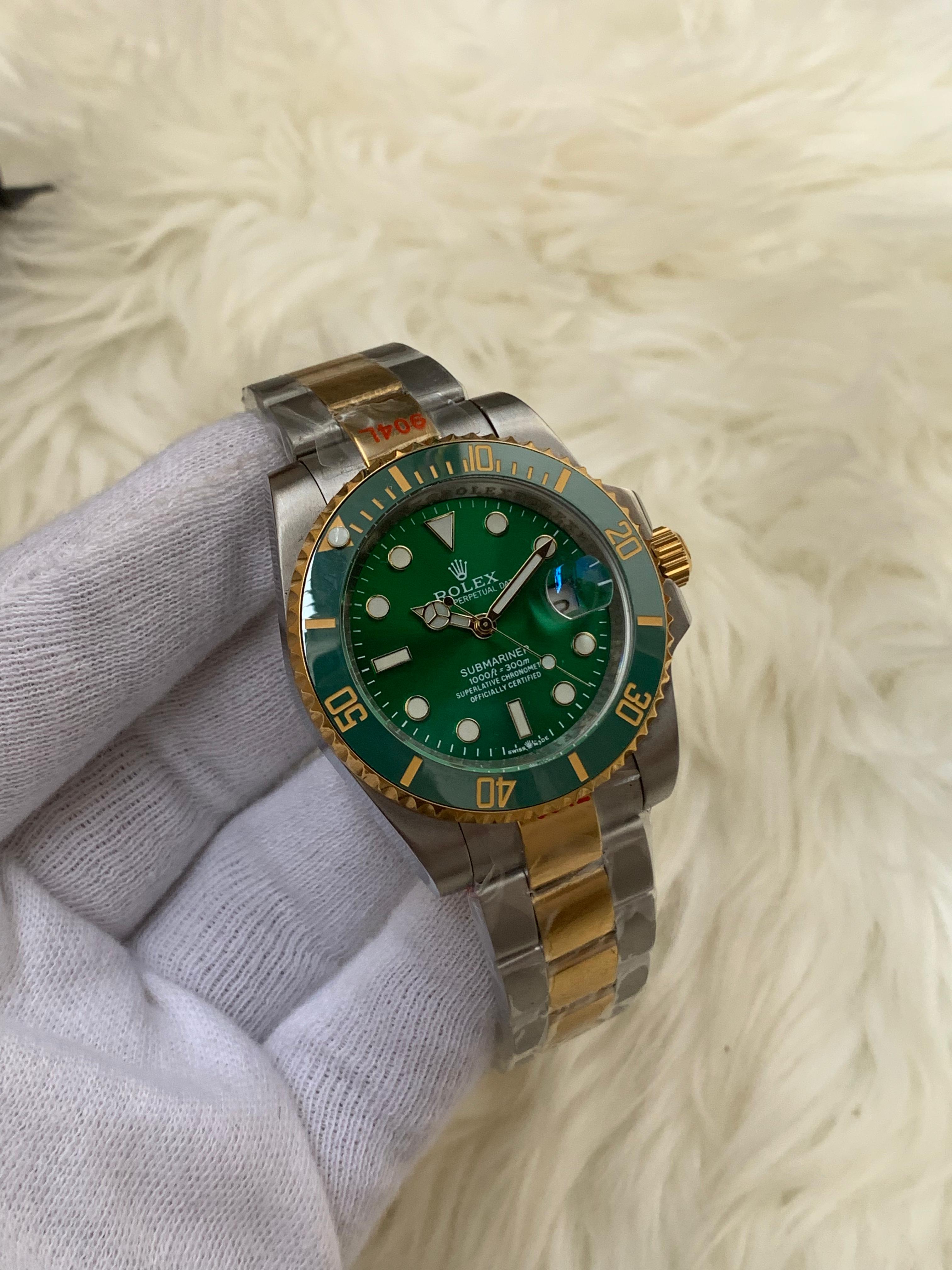 Rol3x Submarine Gold Silver |Green |Automatic