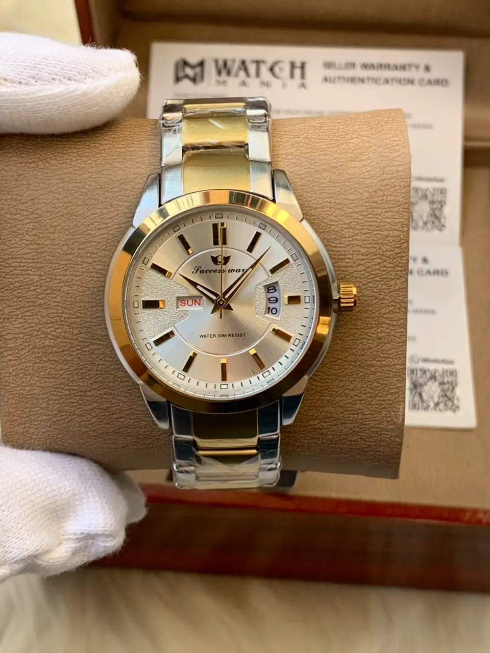 Success Way Two-Tone Gold & Silver Men's Watch
