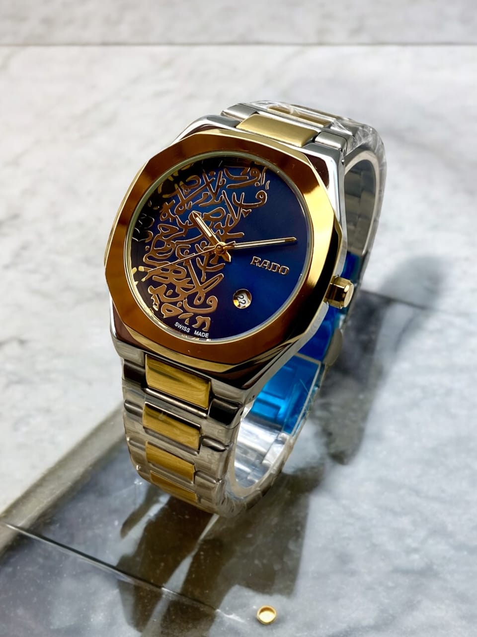 Premium Rado-Inspired Arabic Calligraphy Dial Watch