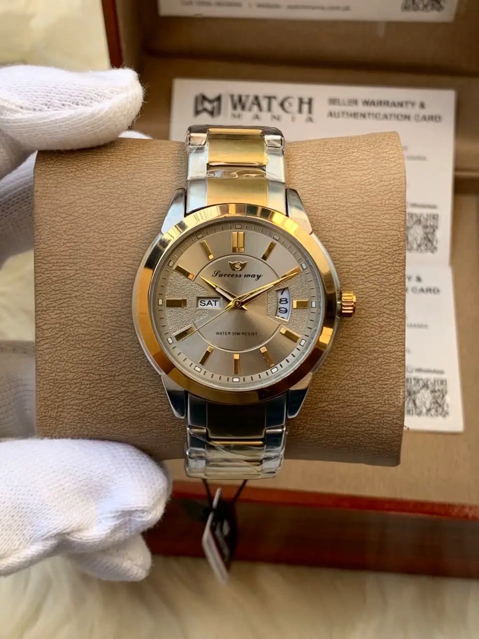 Success Way Two-Tone Gold & Silver Men's Watch