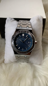 Audimrs pigu3t Silver |Blue |Quartz